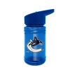 NHL Vancouver Canucks 16 ounce blue kids water bottle with handle and straw lid