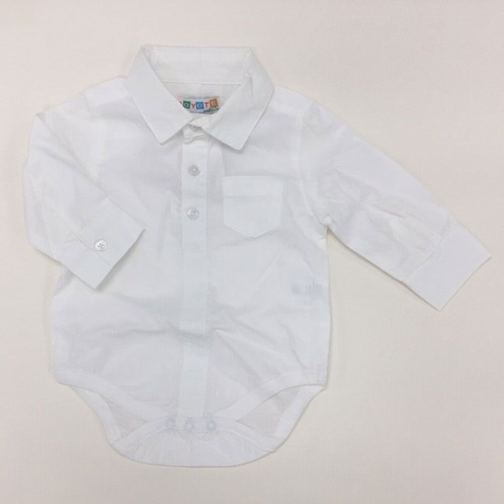 Coyote and Co. White dress shirt Long Sleeve bodysuit size 18 24 months