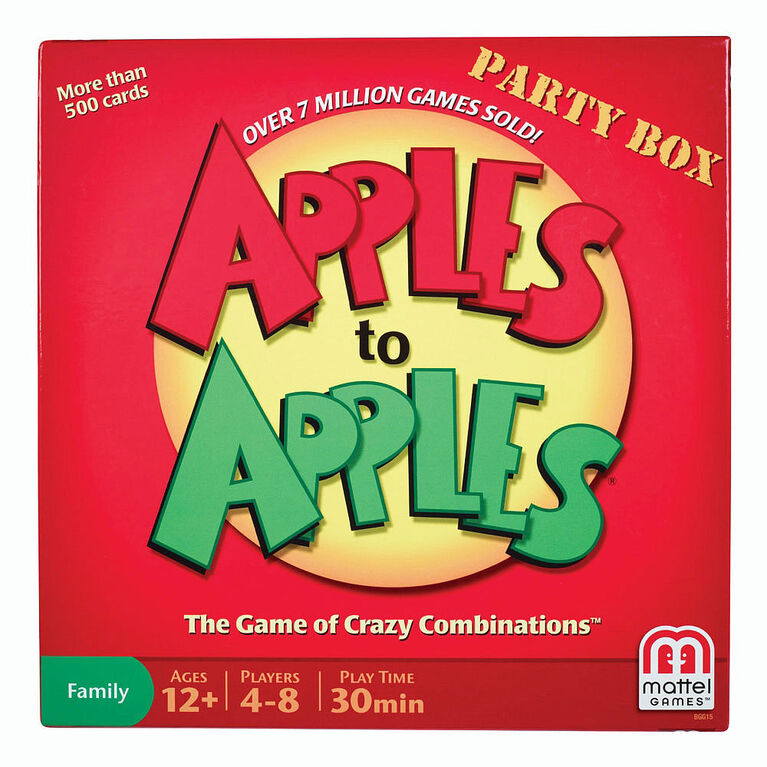 Coffret De Jeu Apples To Apples - Version Anglaise - les motifs peuvent varier