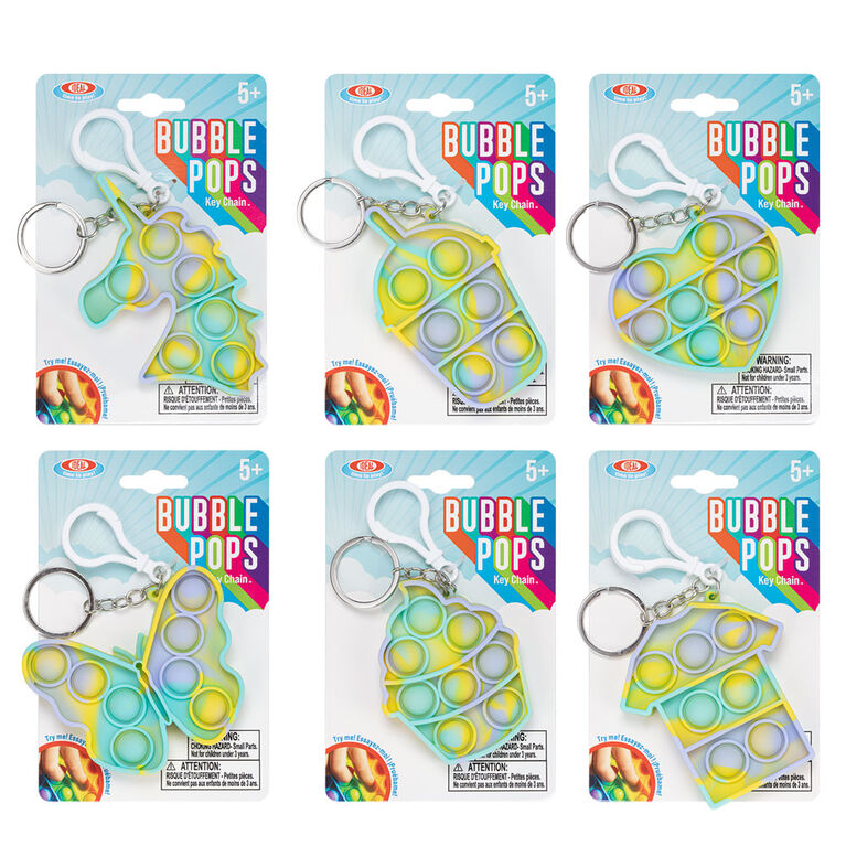 ALEX - Bubble Pop Key Chain Tye Dye - One per purchase