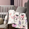 Baby's First by Nemcor Reversible Ultimate Sherpa Baby Blanket, Kittens
