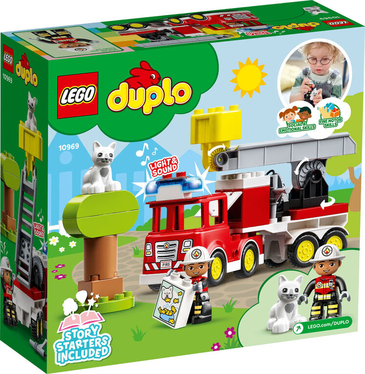 LEGO DUPLO Rescue Fire Truck 10969 Building Toy (21 Pieces)