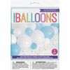Blue With Sliver Balloon Table Runner