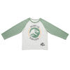 Jurassic Park - T-shirt ras du cou à manches longues raglan - blanc cassé chiné et vert - Taille 3T - Exclusivité Toys "R" Us