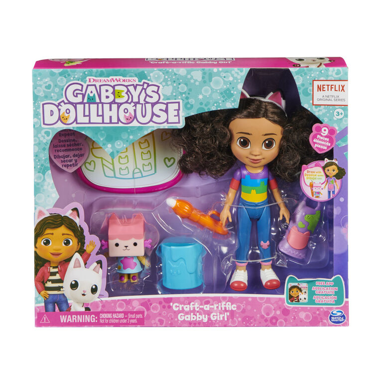 Gabby's Dollhouse Gabby et la Maison Magique - - COFFRET DE FIGURINES  DELUXE - Gabby, 6 Figurines De Chat Et 1 Accessoire Surpri