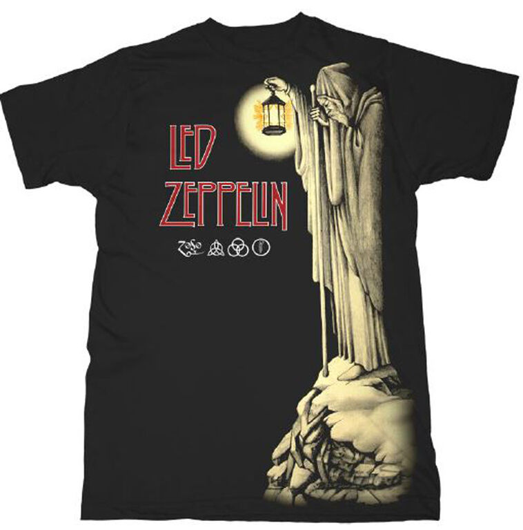 Led Zeppelin-Hermit- Black Tshirt- Large