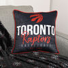 Coussin de basketball NBA Toronto Raptors (18 x 18 po), noir