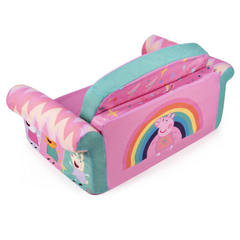 Marshmallow - Children's 2-in-1 Flip Open Foam Sofa - Peppa Pig