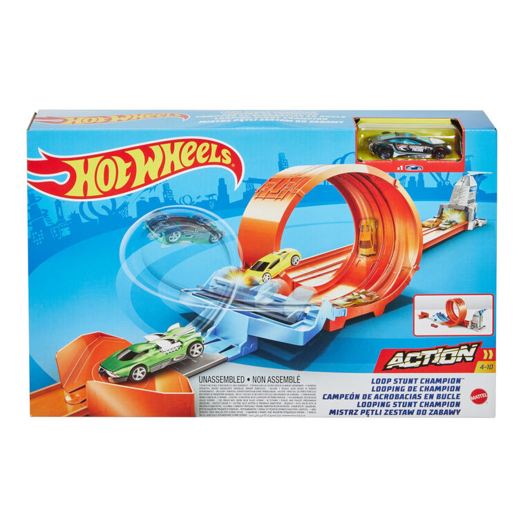 Hot Wheels Loop Stunt Champion Track Set