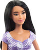 Barbie Fashionistas Doll #199, Purple Gingham Dress and Accessories