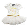 Olivia Rose - Robe Tutu Imprimée Licorne à Manches Courtes - Blanc - 24 Mois