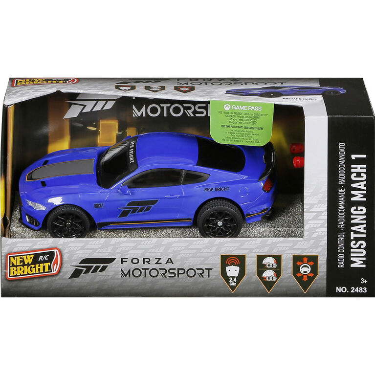 Forza Motorsport radiocommand&eacute;e avec voiture de sport Mustang Turbo, &eacute;chelle 1:24
