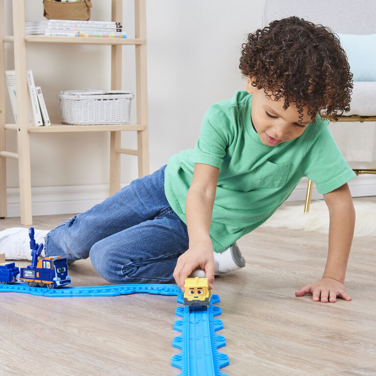 Mighty Express, Mechanic Milo Push and Go Toy Train with Cargo Car