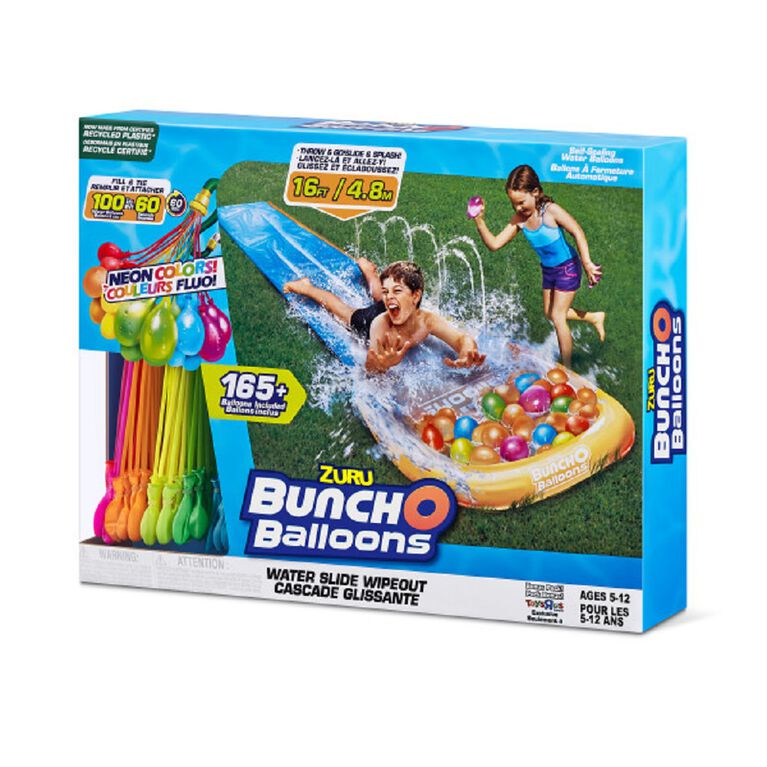 Bunch O Balloons Water Slide Wipeout (1x Lane, 5x Bunches!) R