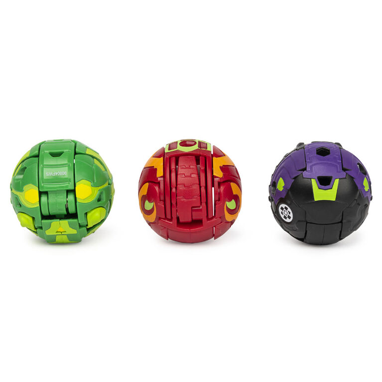 Bakugan, Starter Pack 3 personnages, Dragonoid Ultra, Figurines Armored Alliance articulées à collectionner