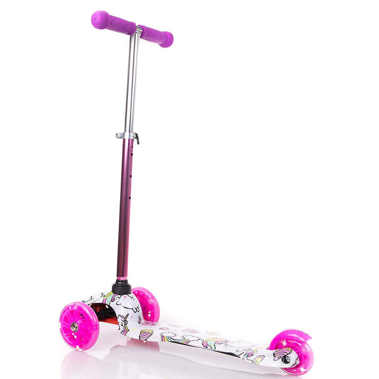 Rugged Racers Kids Scooter With Unicorn Print Design