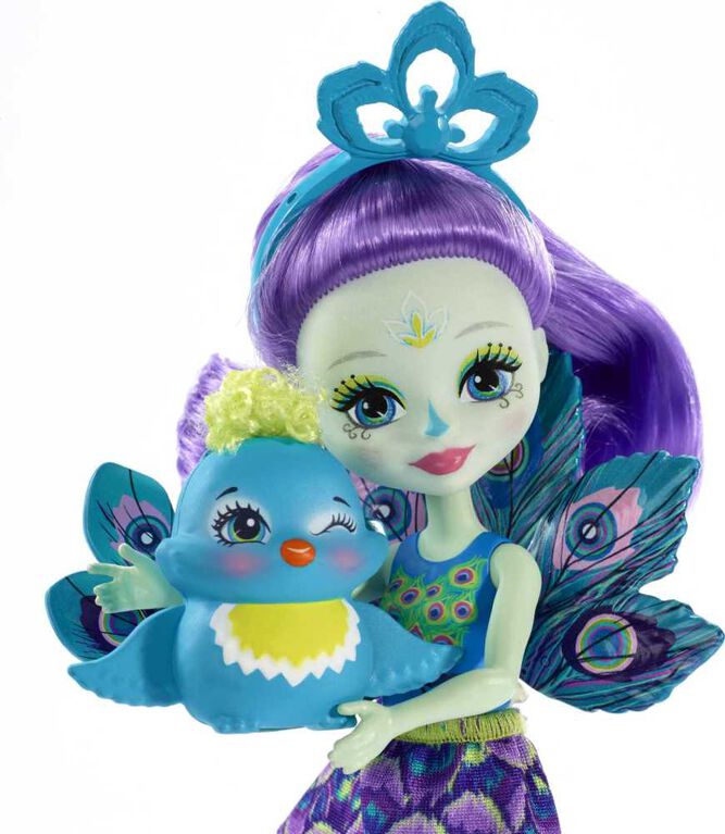 Mini-poupée Enchantimals Patter Paon et son Ami Flap le Paon - Notre exclusivité