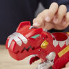 "Playskool Heroes Power Rangers Pack double, figurine Ranger rouge de 7,5 cm avec Zord Tyrannosaure"