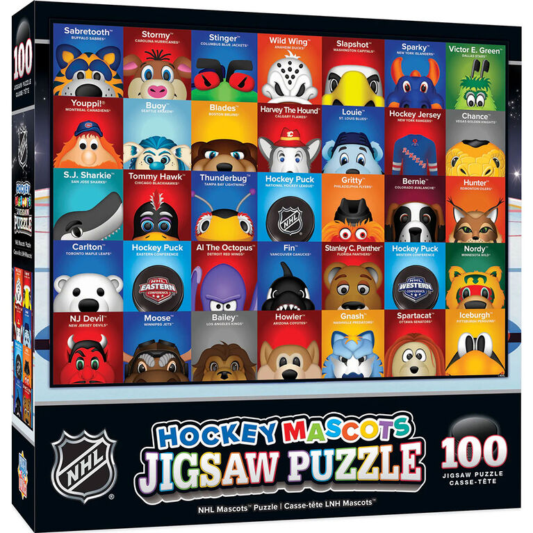 Masterpieces Puzzle Company NHL Mascots 100 Piece Jigsaw Puzzle