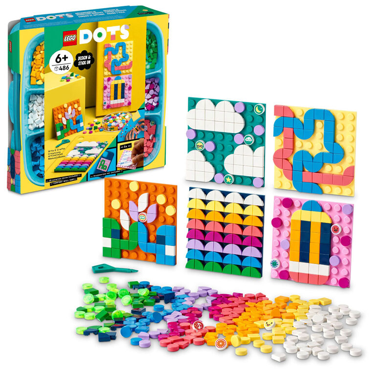 LEGO DOTS Mégaensemble de décorations adhésives 41957 Ensemble créatif de décoration artisanale (486 pièces)