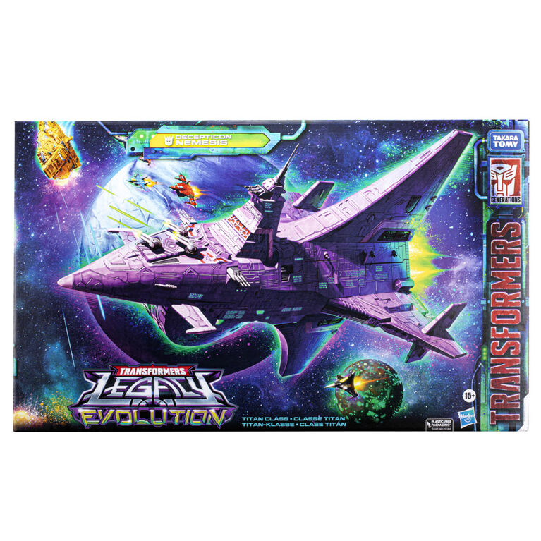 Transformers Legacy Evolution Titan Decepticon Nemesis Figure, 23.5 Inch Adult Collectible