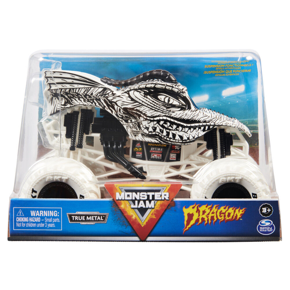 Monster Jam, Official Dragon Monster Truck, Collector Die-Cast Vehicle
