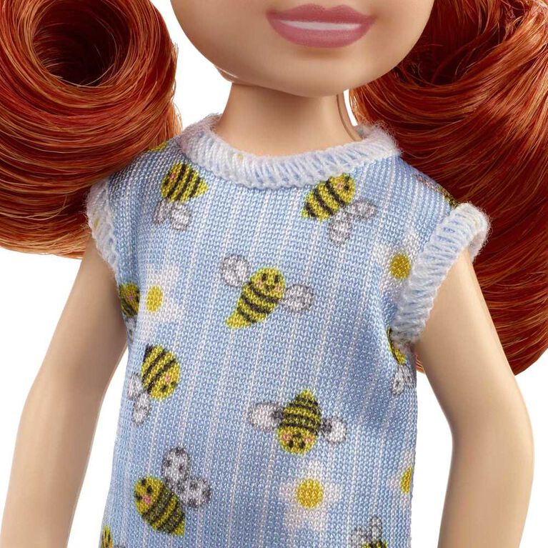 Barbie - Chelsea Doll (Red Hair) in Bumblebee Dress, Toy for 3 Year Olds and Up