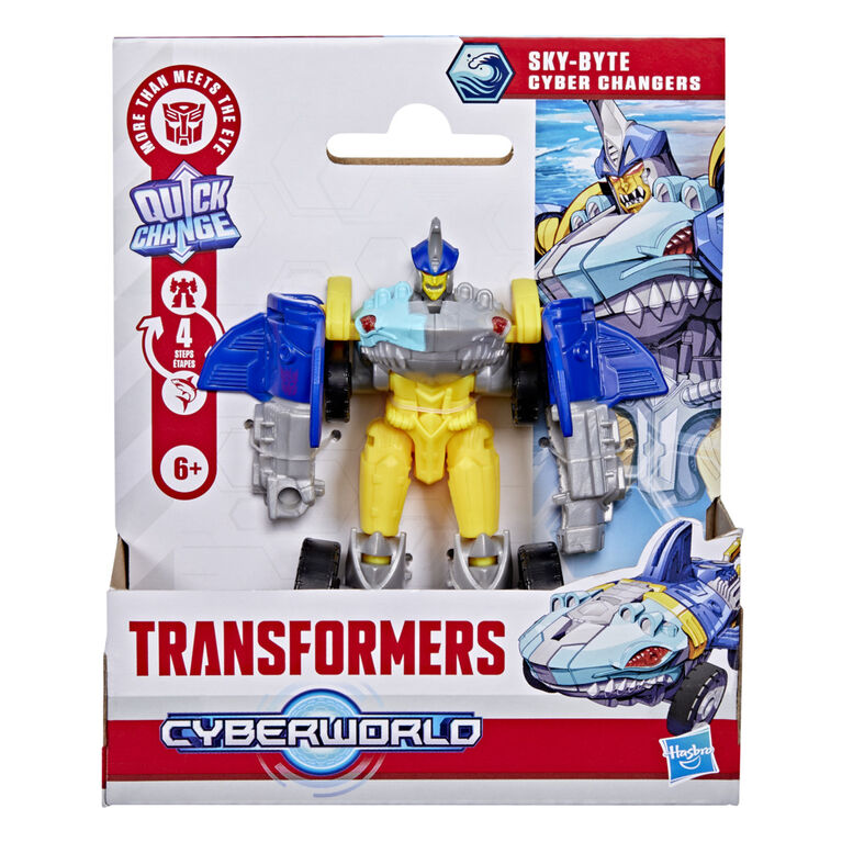 Transformers CYBERWORLD Cyber Changers Sky-Byte Action Figure