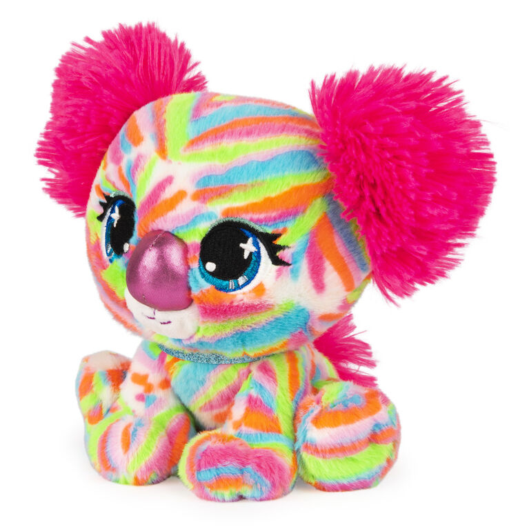 P.Lushes Designer Fashion Pets Koko Melbie Koala Bear Premium Stuffed Animal, Multicolor/Pink, 6"