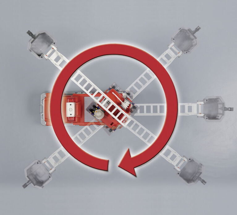 Playmobil Camion de Pompiers avec Échelle - les motifs peuvent varier