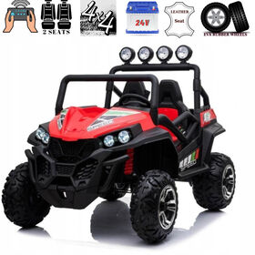 KidsVip 24V Kids and Toddlers UTV Viper 4WD Ride on car w/Remote Control - Red - English Edition