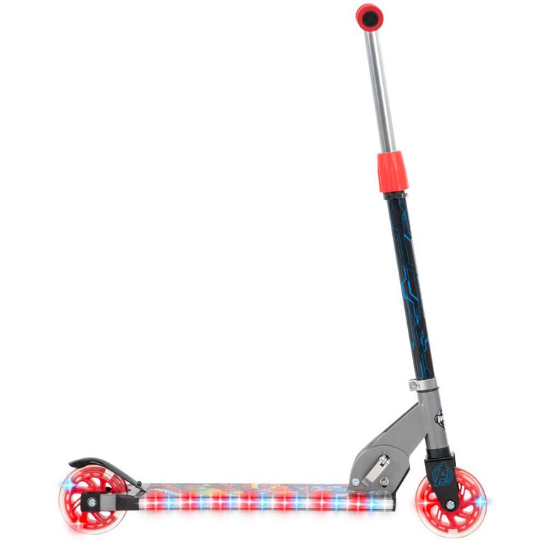 Huffy Electro-Light Inline Scooter featuring Marvel Avengers, Red - R Exclusive