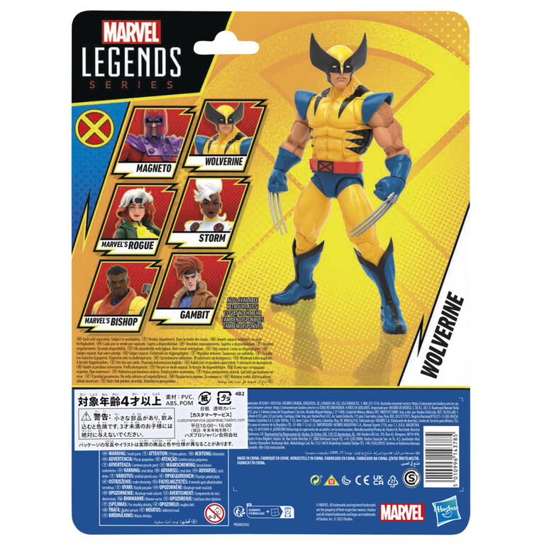 Hasbro Marvel Legends Series Wolverine, X-Men '97 6 Inch Marvel Legends Action Figures