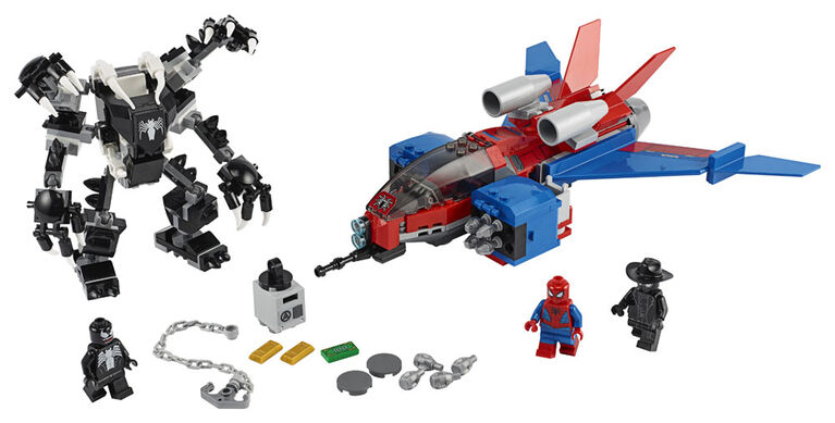 LEGO Super Heroes Le Spider-jet contre le robot de Venom 76150