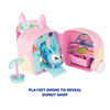 Ritzy Rollerz Toy Cars with Surprise Charms, Sprinklez on Wheelz Donut Shop Playset with Donut Dani