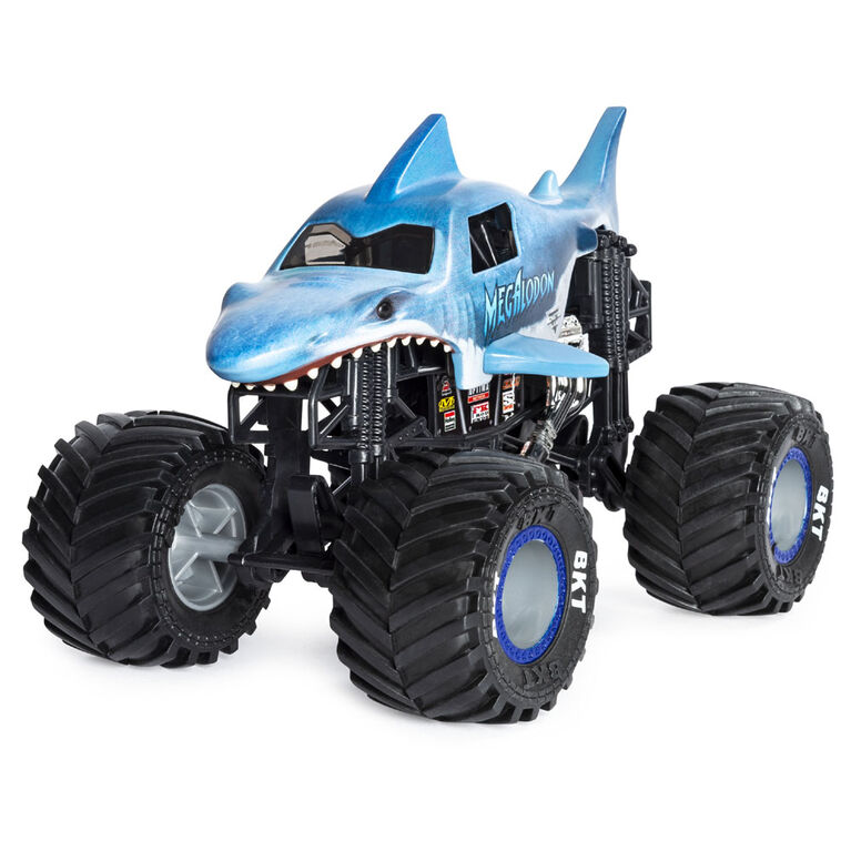 Monster Jam, Official Megalodon Monster Truck, Die-Cast Vehicle, 1:24