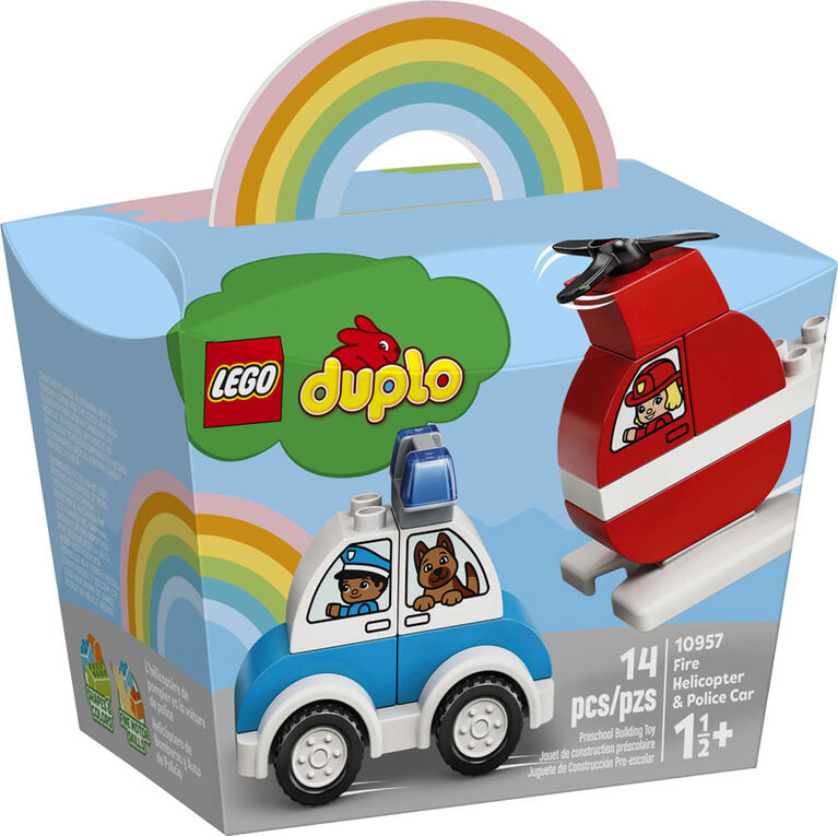 LEGO DUPLO Fire Helicopter & Police Car 10957 (14 pieces)