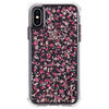 Étui rigide ajusté Karat de Case-Mate pour iPhone Xs/X, rose fleur ditsy