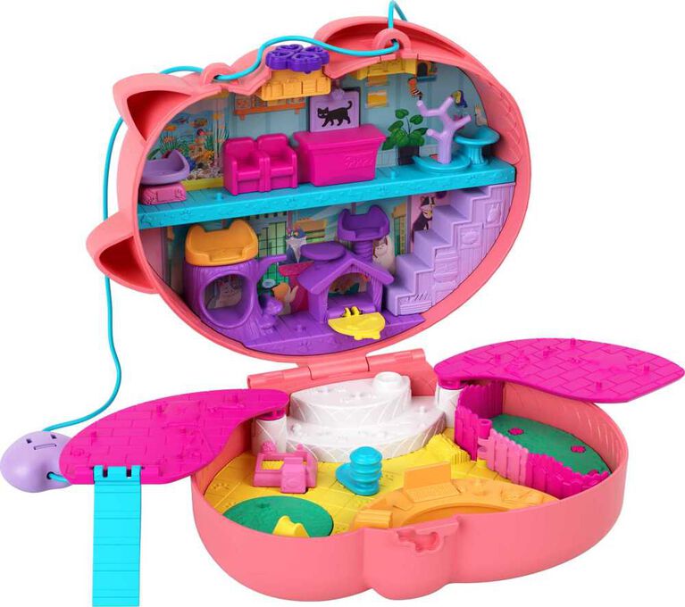 Polly Pocket Starring Shani Cuddly Cat Purse