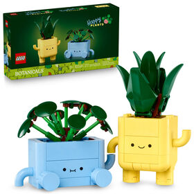 LEGO Botanicals Les Plantes Radieuses, Décoration d'Étagère, Ensemble de Construction de Fleurs, Cadeau sur la Nature pour les Enfants 10349