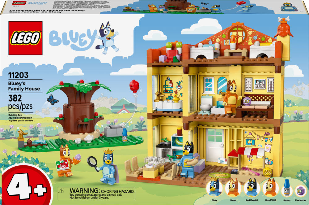 LEGO Bluey: Bluey's Family House - Toddler Toy for Boys, and Girls Ages 4+ - 11203