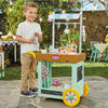 Little Tikes 2-in-1 Café Cart Pretend Food Cooking Toy Role Play Kitchen Playset for Multiple Kids and Toddlers