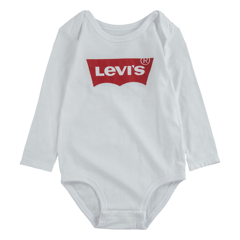 Levis Long Sleeve Batwing Bodysuit - White