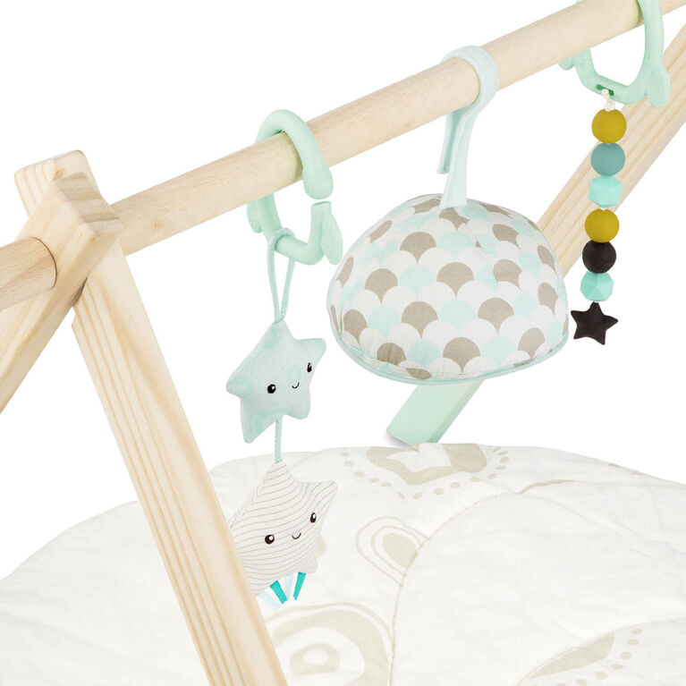 Tapis d'éveil en bois pour bébé, Starry Sky, B. toys