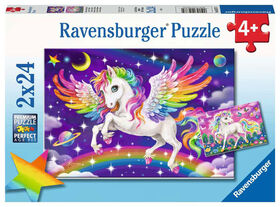 Ravensburger Unicorn and Pegasus 2x24pc Puzzle