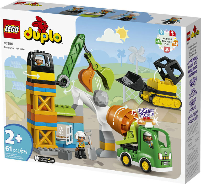 LEGO DUPLO Town Construction Site 10990 Building Toy Set (61 Pieces)