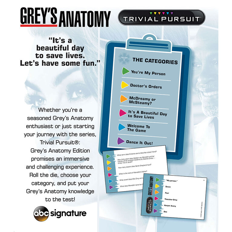 USAopoly TRIVIAL PURSUIT: Grey's Anatomy - English Edition