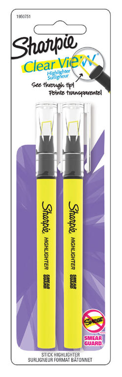 Sharpie Clear View Stick 2 Pack Highlighter