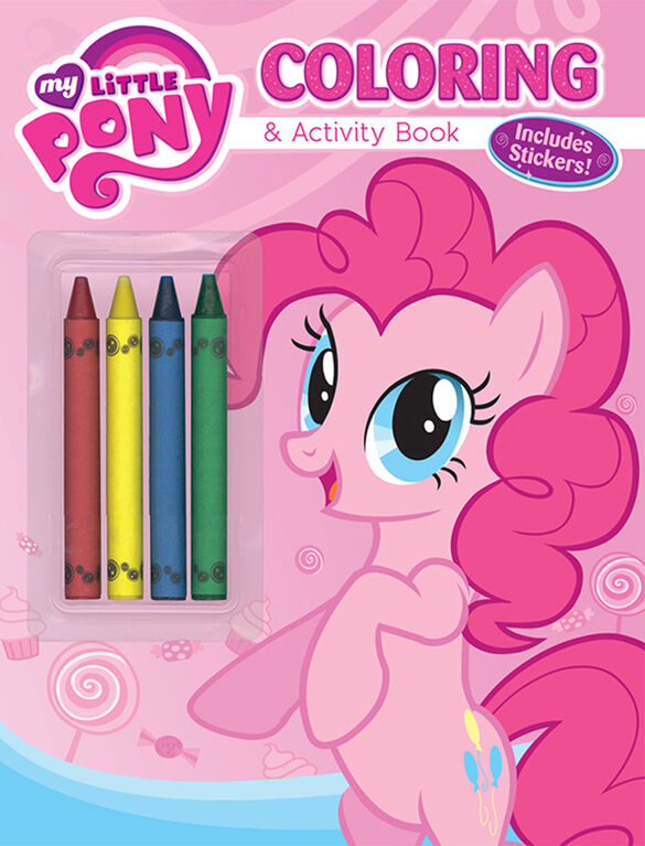 My Little Pony 32 Page Colouring & Activity Book with Crayons & Stickers