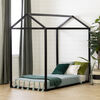 Sweedi Twin House Bed Matte Black